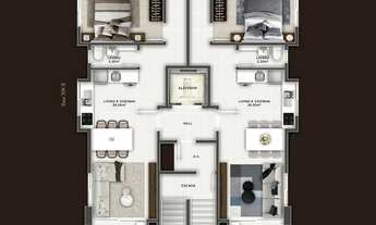 Imagem 3: Apartamento Pronto na cidade de Itapema/SC no bairro Meia Praia, 2 dormitórios com suítes