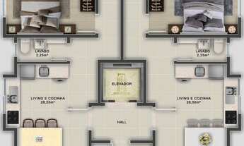 Imagem 2: Apartamento Pronto na cidade de Itapema/SC no bairro Meia Praia, 2 dormitórios com suítes