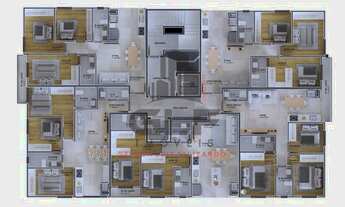 Imagem 6: Apartamento Pré-Lançamento em Itapema/SC no bairro Morretes, com 67,68m², 2 Suítes. Área d