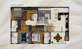 Imagem 4: Apartamento em Construção em Porto Belo/SC Bairro Perequê, com 113,44m² área privativa, s