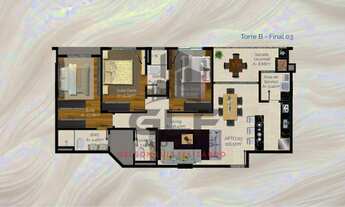 Imagem 7: Apartamento em Construção em Porto Belo/SC Bairro Perequê, com 113,44m² área privativa, s