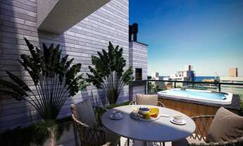 Imagem 4: Apartamento em Construção em Bombinhas/SC com 81,45m² área privativa sendo 2 suítes, 1 cag