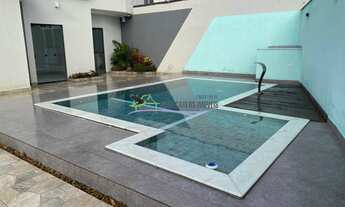 Imagem 2: CASA TÉRREA DE ALTO PADRÃO COM PISCINA EM ITANHAÉM - 3 QUARTOS (1 SUÍTE) E 12 VAGAS