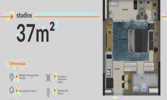 Imagem: APARTAMENTO COM 1 DORMITÓRIO À VENDA