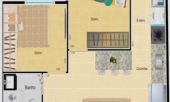 Imagem 6: Apartamento com 50m² a venda na Vila Formosa por apenas R$ 330.000,00