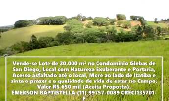 Imagem 3: Lote de 20.000 m² à Venda no Glebas de San Diego em Itatiba SP