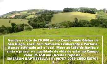 Imagem 2: Lote de 20.000 m² à Venda no Glebas de San Diego em Itatiba SP