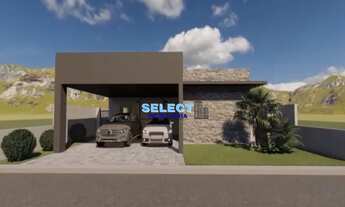 Imagem 2: Casa térrea com 3 quartos suítes closet piscina churrasqueira pergolado deck condomínio fe