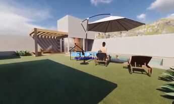 Imagem 6: Casa térrea com 3 quartos suítes closet piscina churrasqueira pergolado deck condomínio fe