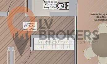 Imagem 2: Imperdível! Apartamento à venda no Centro de Mogi das Cruzes-SP, 3 quartos, 1 suíte, 2 sal