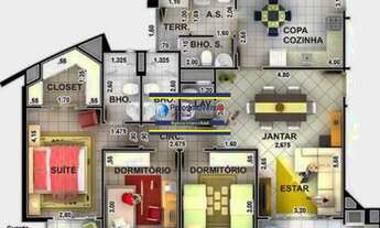 Imagem 3: APARTAMENTO 121 METROS R$ 690.000, JARDIM BOTÂNICO, 3 QUARTOS SENDO 1 SUÍTE, 2 VAGAS, ÁREA