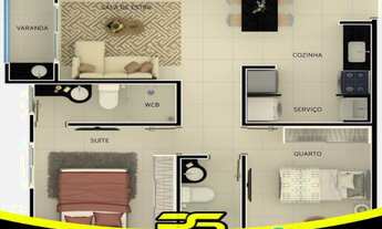 Imagem 5: APARTAMENTO COM 2 DORMITÓRIOS À VENDA, 49 M² POR R$ 114.900,00 - GRAMAME - JOÃO PESSOA/PB