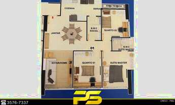 Imagem 4: APARTAMENTO 23° ANDAR, COM 3 DORMITÓRIOS À VENDA, 76 M² POR R$ 535.000 - MANAÍRA - JOÃO PE