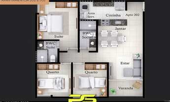 Imagem 3: APARTAMENTO COM 2 DORMITÓRIOS À VENDA, 61 M² POR R$ 189.000,00 - BANCÁRIOS - JOÃO PESSOA/P