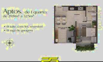 Imagem 3: APARTAMENTO COM 1 DORMITÓRIO À VENDA, 25 M² POR R$ 312.950,00 - CABO BRANCO - JOÃO PESSOA