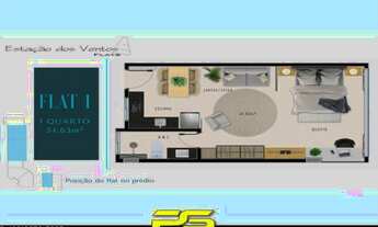 Imagem 7: FLAT COM 1 A 2 DORMITÓRIO À VENDA, 34 A 46 M² PARTIR DE R$ 294.355 - PONTA DE CAMPINA - CA