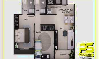 Imagem 7: APARTAMENTO COM 2 DORMITÓRIOS À VENDA, 40 M² POR R$ 116.000,00 - CRISTO REDENTOR - JOÃO PE