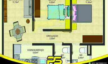 Imagem 7: ÚLTIMOS APARTAMENTOS, NOVO, 02QUARTOS, SUÍTE, ÁREA PRIVARIVA, 50M² POR APENAS R$ 135.000