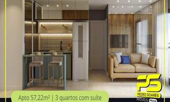 Imagem 3: APARTAMENTO COM 3 DORMITÓRIOS À VENDA, 57 M² POR R$ 225.550 - TAMBIÁ - JOÃO PESSOA/PB