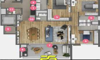 Imagem 2: APARTAMENTO COM 3 DORMITÓRIOS À VENDA, 146 M² POR R$ 2.380.000,00 - INDIANÓPOLIS - SÃO PAU