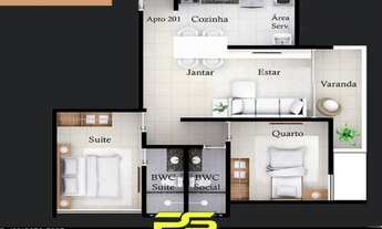 Imagem 4: APARTAMENTO COM 2 DORMITÓRIOS À VENDA, 61 M² POR R$ 189.000,00 - BANCÁRIOS - JOÃO PESSOA/P