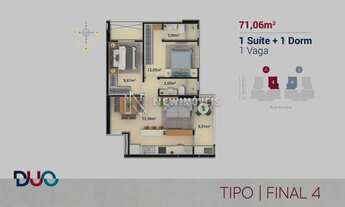 Imagem 6: Apartamento na Praia Brava em Itajaí com 3 Dormitórios - Edifício Duo