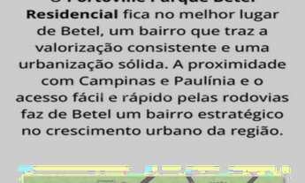 Imagem 6: TERRENO RESIDENCIAL em Paulínia - SP, Betel