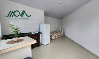 Imagem 2: Kitnet mobiliada Unidade 02, primeira locação, com um banheiro, quarto, sala e área de ser