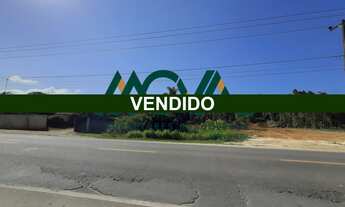 Imagem: Terreno está situado em frente ao asfalto