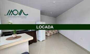 Imagem 2: Kitnet mobiliada Unidade 01, primeira locação, com um banheiro, quarto, sala e área de ser