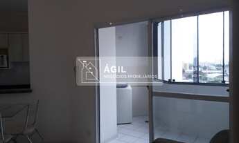 Imagem 2: Aluga-se apartamento mobiliado na Av. Adhemar de barros -1 Suíte com cama e armário embut