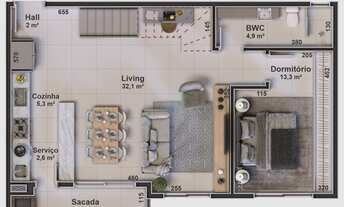 Imagem 2: APARTAMENTO DE 04 DORMITORIOS NA CACHOEIRA DO BOM JESUS