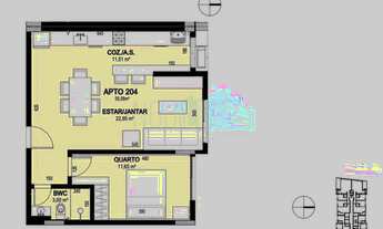 Imagem 2: Apartamento com 01 dormitório em FASE FINAL DE CONSTRUÇÃO em Jurerê Internacional - Floria