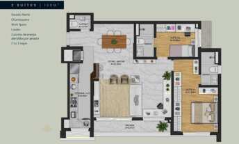 Imagem 3: Apartamento à venda no Sonnen com 2 suítes e 2 vagas no bairro Auxiliadora em Porto Alegre