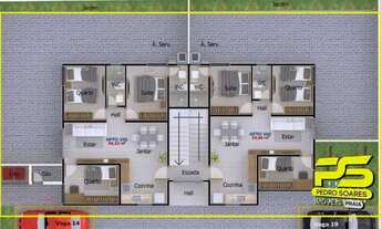 Imagem 3: Apartamento com 3 dormitórios à venda, 59 m² por r$ 317.000 - bessa - joão pessoa/pb para