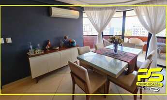 Imagem 7: Apartamento com 3 dormitórios à venda, 168 m² por r$ 620.000 - intermares - cabedelo/pb pa