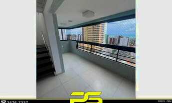 Imagem 2: Cobertura com 3 dormitórios + dep à venda, 357 m² por r$ 950.000 - manaíra - joão pessoa/p