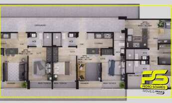 Imagem 4: Apartamento com 1 dormitório à venda, 58 m² por r$ 240.000 - bessa - joão pessoa/pb #socor