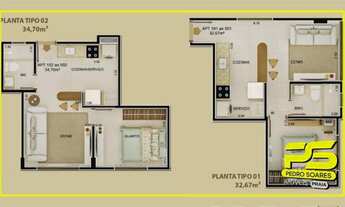 Imagem 6: Apartamento com 1 dormitório à venda, 31 m² por r$ 207.000 - tambaú - joão pessoa/pb para