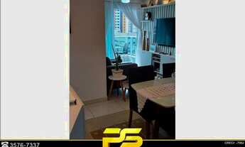 Imagem 3: Apartamento com 3 dormitórios à venda, 81 m² por r$ 589.000 - brisamar - joão pessoa/pb #s