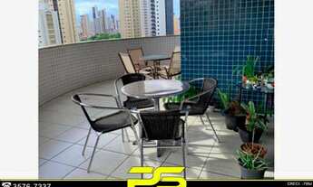 Imagem 2: Apartamento com 4 dormitórios à venda, 213 m² por r$ 1.300.000 - manaíra - joão pessoa/pb