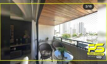 Imagem 3: Apartamento com 3 dormitórios à venda, 115 m² por r$ 470.000,00 - miramar - joão pessoa/pb