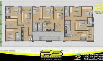 Imagem 3: Apartamento com 3 dormitórios à venda, 63 m² por r$ 259.000,00 - bessa - joão pessoa/pb pa