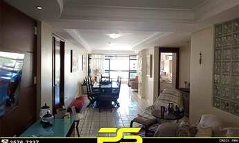 Imagem 4: Apartamento com 4 dormitórios à venda, 183 m² por r$ 1.100.000 - tambaú - joão pessoa/pb