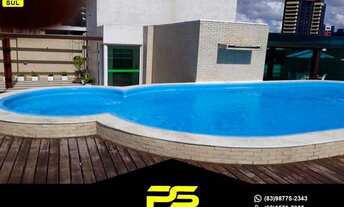 Imagem 3: Apartamento com 2 dormitórios à venda, 57 m² por r$ 390.000 - manaíra - joão pessoa/pb par