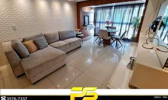 Imagem 3: Apartamento com 3 dormitórios + dce à venda, 153 m² por r$ 1.299.000 - tambaú - joão pesso