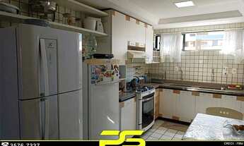 Imagem 6: Apartamento com 4 dormitórios à venda, 183 m² por r$ 1.100.000 - tambaú - joão pessoa/pb