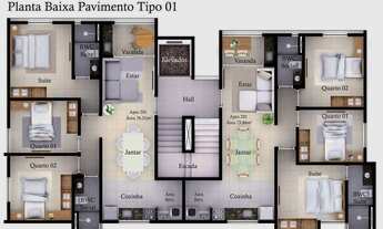 Imagem 6: Apartamentos 3 quartos 73m² e 76m² a venda a partir de R$355.000,00 A R$375.000,00