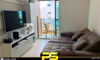 Imagem 3: Apartamento mobiliado com 2 dormitórios à venda, 62 m² por r$ 700.000 - cabo branco - joão