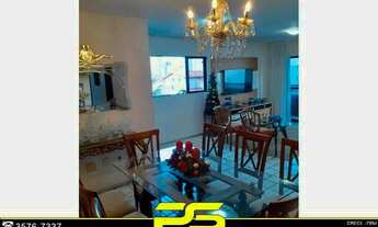 Imagem 4: Apartamento com 3 dormitórios à venda, 158 m² por r$ 490.000 - aeroclube - joão pessoa/pb